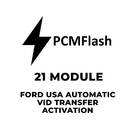 PCMflash - Ativação automática de transferência VID de 21 módulos Ford USA