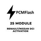 PCMflash - Activación 25 Módulos Renault / Nissan dCi