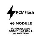 PCMflash - 46 Modül Toyota / Lexus / Scion / Hino gen 2 Aktivasyonu