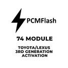 PCMflash - 74 Module Toyota / Lexus 3rd generation Activation