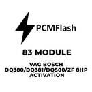 PCMflash - 83 Módulo VAG Bosch DQ380 / DQ381 / DQ500/ZF 8HP Activación