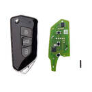 XXhorse – clé télécommande filaire universelle XKGA81EN, Style tout noir, 3 boutons, haute qualité, meilleur prix | Clés des Émirats -| thumbnail