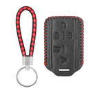 Leather Case For GMC Smart Remote Key 4+1 Buttons