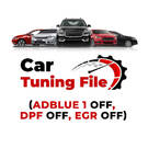 File di tuning auto (ADBLUE 1 OFF, DPF OFF, EGR OFF)