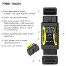 Nouveau convertisseur de camion robuste GODIAG GT106 24 V à 12 V pour Launch X431 Easydiag / ThinkCar / Golo / M-DIAG /I DIAG / ICarScan / Diagun / DBScar II | Clés des Émirats -| thumbnail