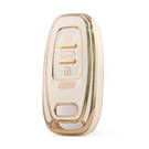 Nano High Quality Cover For Audi Remote Key 4 Button White Color Audi-A11J4