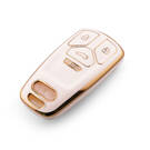 New Aftermarket Nano High Quality Cover For Audi Remote Key 4 Button White Color Audi-B11J4 | Emirates Keys -| thumbnail