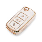 Nueva funda de repuesto Nano de alta calidad para llave remota Volkswagen de 4 botones, color blanco VW-A11J4 | Emirates Keys -| thumbnail