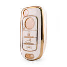 Funda nano de alta calidad para llave remota Fiat de 4 botones, color blanco FIAT-C11J4B
