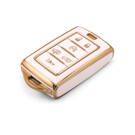 New Aftermarket Nano High Quality Cover For Jeep Remote Key 6 Button White Color Jeep-E11J6 | Emirates Keys -| thumbnail