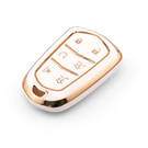 Nouvelle coque de rechange de haute qualité pour clé télécommande Cadillac 6 boutons, couleur blanche CDLC-A11J6 | Emirates Keys -| thumbnail