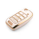 New Aftermarket Nano High Quality Cover For Kia Remote Key 6 Button White Color KIA-O11J6 | Emirates Keys -| thumbnail