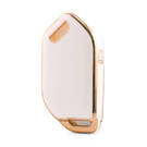 Nano High Quality Cover For Kia Remote Key 4 Button White Color KIA-S11J4
