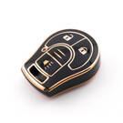 New Aftermarket Nano High Quality Cover For Nissan Remote Key 3 Button Black Color NS-D11J3B | Emirates Keys -| thumbnail