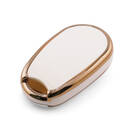 New Aftermarket Nano High Quality Cover For Nissan Remote Key 4 Button White Color NS-E11J4 | Emirates Keys -| thumbnail