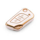 New Aftermarket Nano High Quality Cover For Xhorse Remote Key 3 Button White Color XH-C11J  | Emirates Keys -| thumbnail