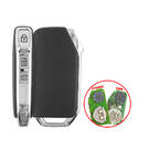 Carcasa de llave remota inteligente Kia de 3 botones para maletero de sedán, compatible con placa Xhorse XZKA82EN y OEM tipo 6A