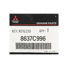 Llave remota inteligente original/OEM para Mitsubishi Mirage 2024, 2+1 botones, 315 MHz. Número de pieza OEM: 8637C996 / 285E3W530P - ID FCC: GHR-M013-NSL | Emirates Keys -| thumbnail