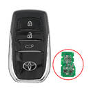 Toyota Land Cruiser 2023 Smart Remote Key Shell 3 Buttons Chrome Sides BA Type