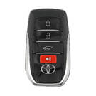Toyota Land Cruiser Smart Remote Key Shell 3+1 Buttons Chrome Sides BA Type | MK3 -| thumbnail