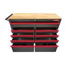 GATmatic GEC905 Wood Worktop Tool Cabinet With Heavy-duty Casters