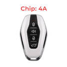 Jetour Chiave telecomando intelligente originale 3+1 pulsanti 433 MHz Chip 4A Colore bianco