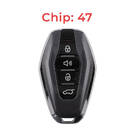 Jetour Chiave telecomando intelligente originale 3+1 pulsanti 433 MHz 47 chip colore nero