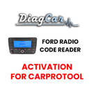 Activación del lector de códigos de radio de Ford DiagCar para CarProTool