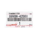 New Toyota RAV4 2023 Genuine / OEM Smart Remote Key 4+1 Buttons 433.92MHz OEM Part Number: 8990H-42B00, 8990H42B00 - FCC ID: B3X2K2A | Emirates Keys -| thumbnail