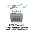 GromCalcTool 0172 Modülü CHERY SRS RH850 CANBUS ÇARPMASI SIFIRLAMA (Continental)