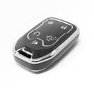 New Aftermarket Nano High Quality Cover For GMC Remote Key 5 Button Black Color Silver Frame GMC-A11Y5A | Emirates Keys -| thumbnail