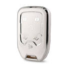 Nano High Quality Cover For GMC Remote Key 6 Button White Color Silver Frame GMC-A11Y6