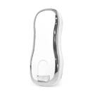 Cover Nano per chiave telecomando Porsche a 3 pulsanti, cornice bianca e argento PSC-B11Y | MK3 -| thumbnail