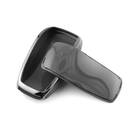 New Aftermarket Nano High Quality Cover For Mercedes Remote Key 2 Button Dark Gray Color Silver Frame Benz-B11Y2 | Emirates Keys -| thumbnail