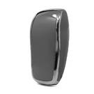 Nano Cover per chiave telecomando Mercedes 4 pulsanti grigio scuro cornice argento Benz-B11Y4 | MK3 -| thumbnail