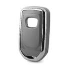 Funda nano para mando a distancia Honda de 3 botones, color gris oscuro, marco plateado HD-A11Y3B | MK3 -| thumbnail