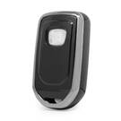 Nano funda para mando a distancia Honda de 4 botones, color negro, marco plateado HD-A11Y4 | MK3 -| thumbnail