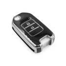 Nueva funda nano de alta calidad para mando a distancia Honda de 2 botones, color negro, marco plateado HD-B11Y2 | Emirates Keys -| thumbnail