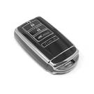 Nueva funda nano de alta calidad para mando a distancia Honda de 4 botones, color negro, marco plateado HD-E11Y4B | Emirates Keys -| thumbnail