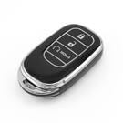 Nueva funda nano de alta calidad para mando a distancia Honda de 3 botones, color negro, marco plateado HD-G11Y3B | Emirates Keys -| thumbnail
