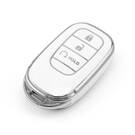 Nueva funda nano de alta calidad para mando a distancia Honda de 3 botones, color blanco, marco plateado HD-G11Y3B | Emirates Keys -| thumbnail