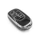 Nueva funda nano de alta calidad para mando a distancia Honda de 4 botones, color negro, marco plateado HD-G11Y4A | Emirates Keys -| thumbnail