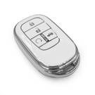 Nueva funda nano de alta calidad para mando a distancia Honda de 4 botones, color blanco, marco plateado HD-G11Y4A | Emirates Keys -| thumbnail