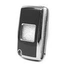 Nano Cover For Peugeot Remote Key 2 Button Black Color Silver Frame PG-D11Y2 | MK3 -| thumbnail