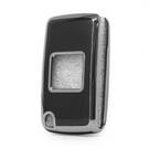 Nano funda para mando a distancia Peugeot de 3 botones, color negro, marco plateado, PG-D11Y3 | MK3 -| thumbnail