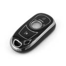 Nueva funda nano de alta calidad para mando a distancia Buick de 4 botones, color negro, marco plateado BK-A11Y4B | Emirates Keys -| thumbnail