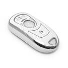 Nueva funda nano de alta calidad para mando a distancia Buick de 5 botones, color blanco, marco plateado BK-A11Y5B | Emirates Keys -| thumbnail