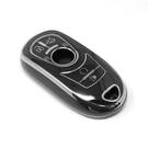 Nueva funda nano de alta calidad para mando a distancia Buick de 6 botones, color negro, marco plateado BK-A11Y6B | Emirates Keys -| thumbnail