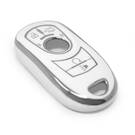 Nueva funda nano de alta calidad para mando a distancia Buick de 6 botones, color blanco, marco plateado BK-A11Y6B | Emirates Keys -| thumbnail