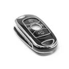 Nueva funda nano de alta calidad para mando a distancia Buick de 4 botones, color negro, marco plateado BK-B11Y | Emirates Keys -| thumbnail